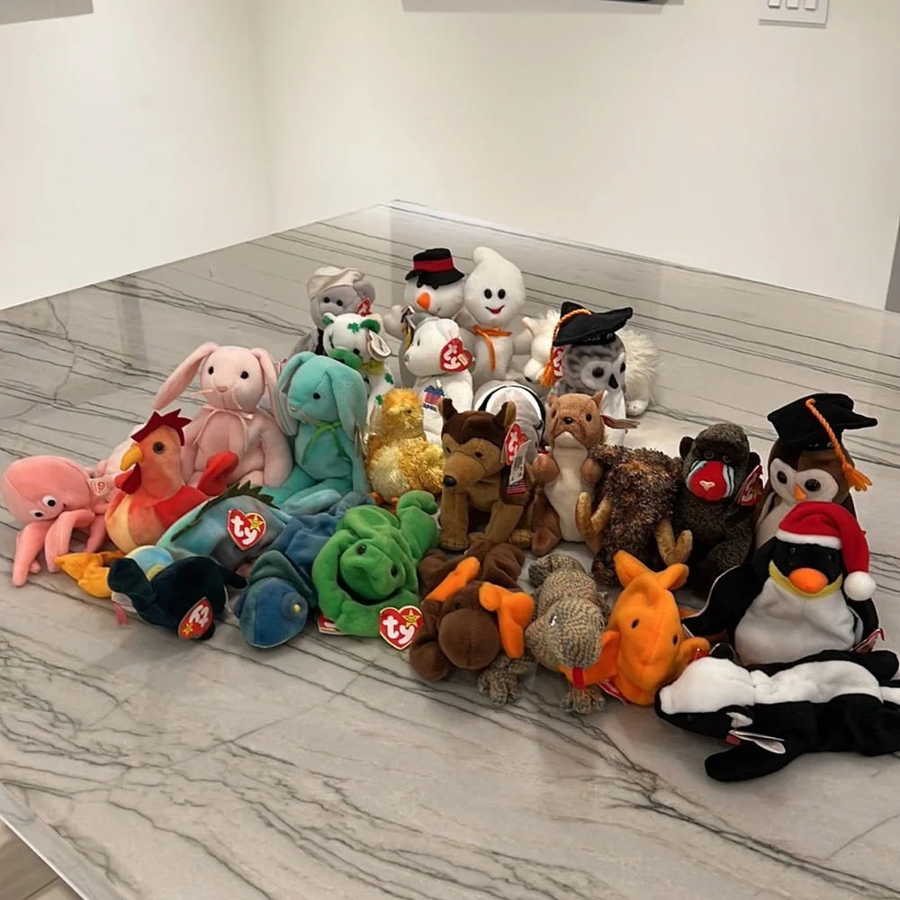 27 Beanie Babies + 1 Teenie with tags - Picture 2 of 16